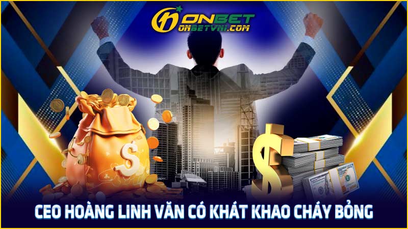 CEO Hoàng Linh Văn có khát khao cháy bỏng